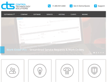 Tablet Screenshot of controltechnologysolutions.com